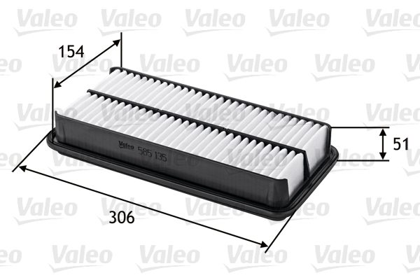 585135 Filtr powietrza VALEO