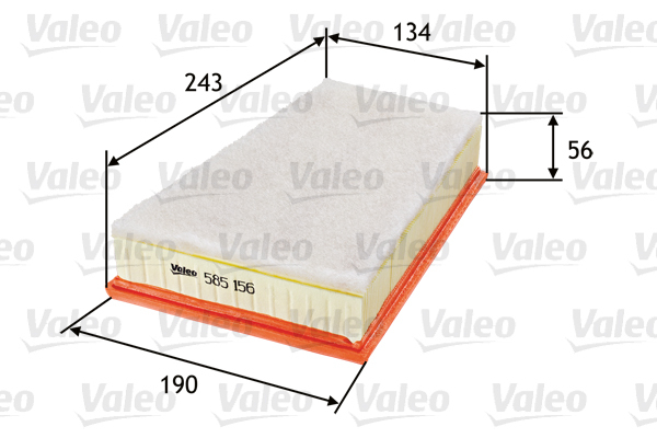 Filtr powietrza 585156 VALEO