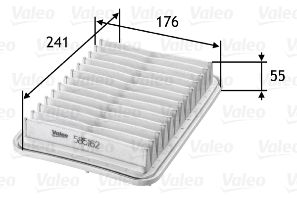 Filtr powietrza 585162 VALEO