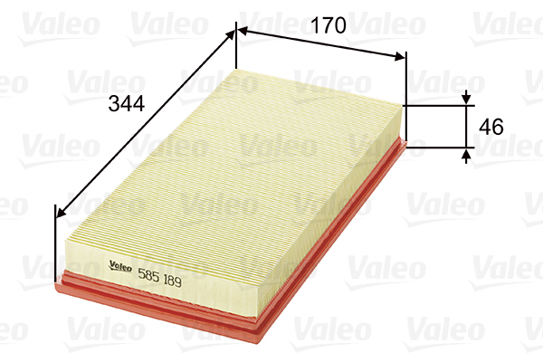 585189 Filtr powietrza VALEO