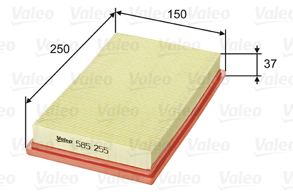 585255 Filtr powietrza VALEO