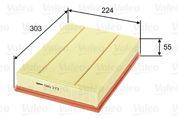 585273 Filtr powietrza VALEO
