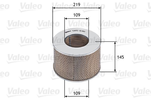 585646 Filtr powietrza VALEO