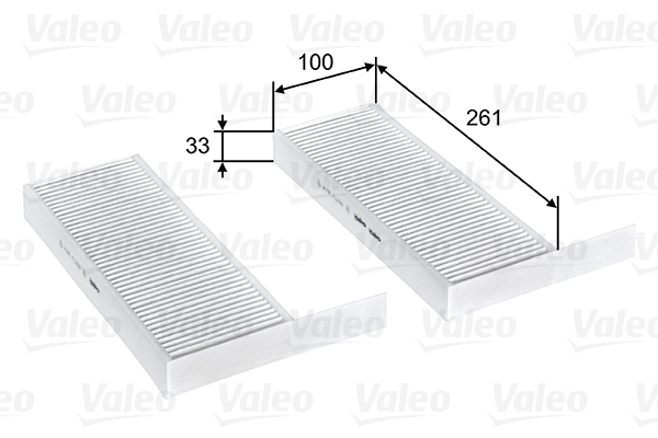 715808 Filtr kabinowy przeciwpyłkowy, VALEO ESSENTIAL VALEO