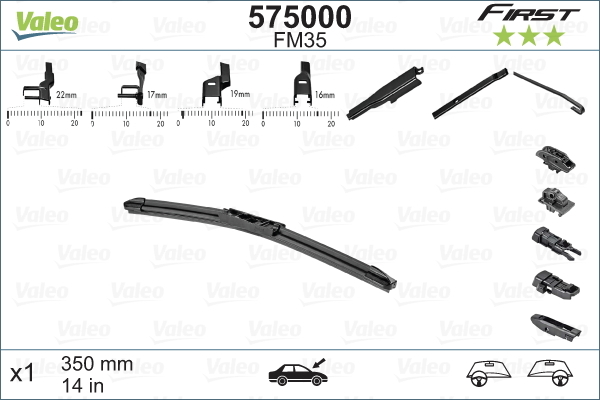 Pióro wycieraczki, FIRST MULTICONNECTION 575000 VALEO