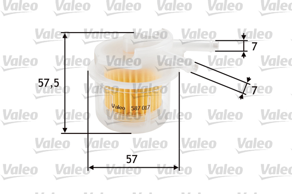 587017 Filtr paliwa VALEO