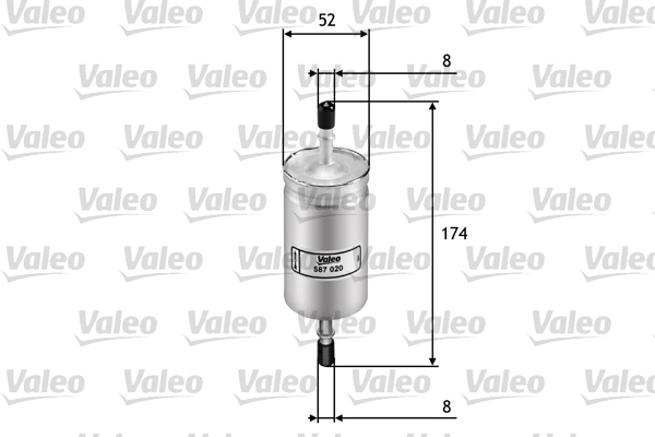 587020 Filtr paliwa VALEO