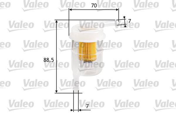 587045 Filtr paliwa VALEO