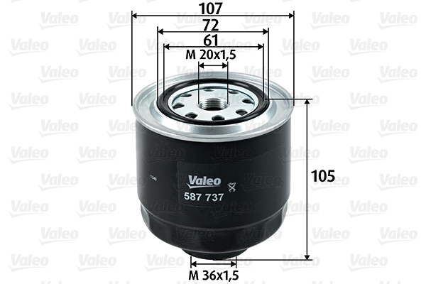 587737 Filtr paliwa VALEO