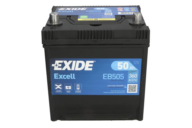 50Ah  (L+) , EB505, EXIDE w ofercie sklepu e-autoparts.pl 