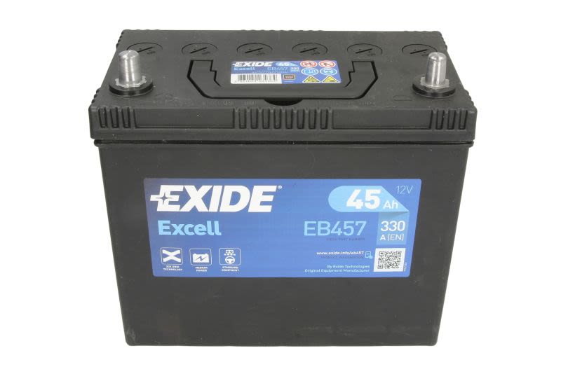 45Ah  (L+) do Mitsubishi, EB457, EXIDE w ofercie sklepu e-autoparts.pl 