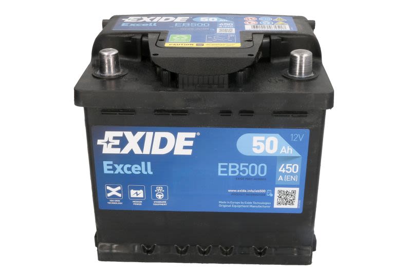 50Ah  (L-) do Opla, EB500, EXIDE w ofercie sklepu e-autoparts.pl 