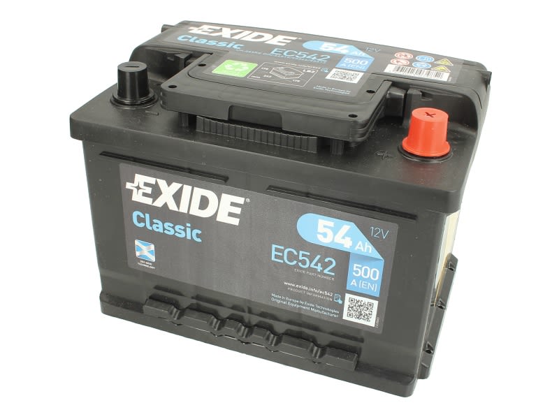 54Ah  (L-) do BMW, EC542, EXIDE w ofercie sklepu e-autoparts.pl 