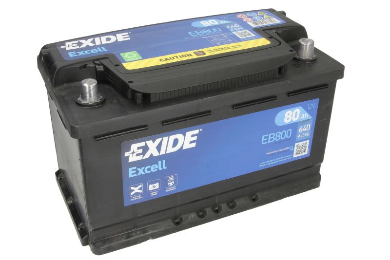 80Ah  (L-) do Jaguara, EB800, EXIDE w ofercie sklepu e-autoparts.pl 