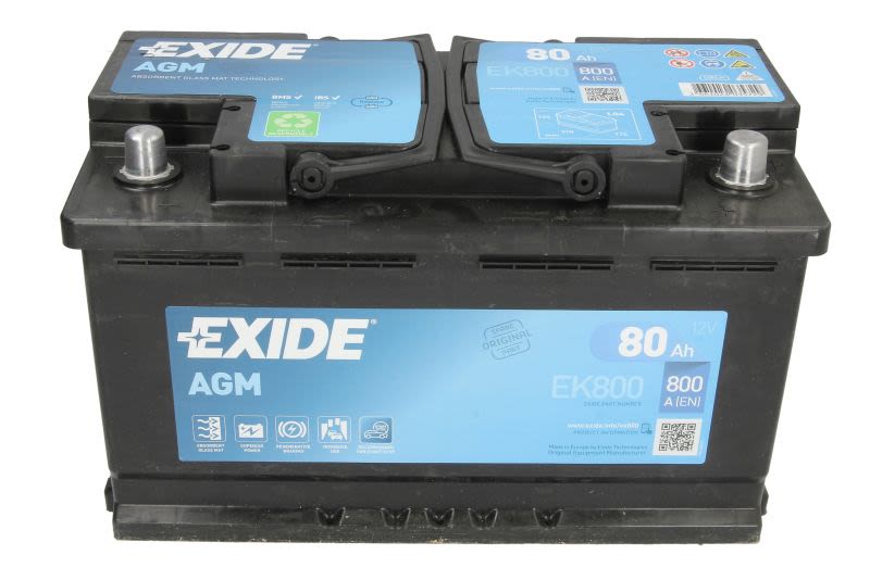 80Ah  (L-) do Land Rovera, EK800, EXIDE w ofercie sklepu e-autoparts.pl 