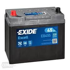 45Ah  (L+) do Rovera, EB455, EXIDE w ofercie sklepu e-autoparts.pl 