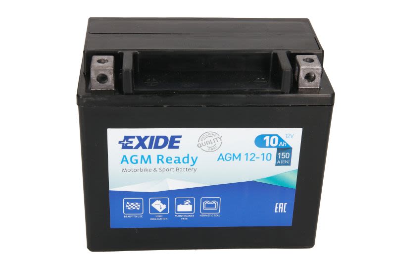 10Ah  (L+) , AGM12-10, EXIDE w ofercie sklepu e-autoparts.pl 