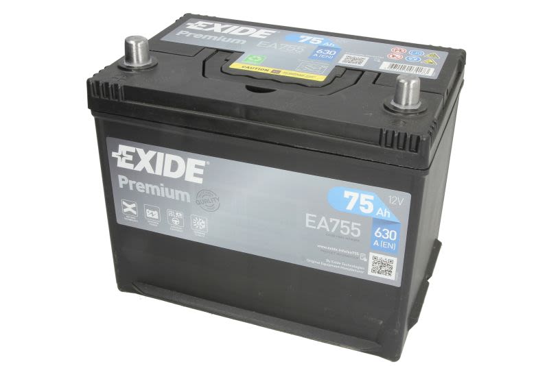 75Ah  (L+) do Alfy, EA755, EXIDE w ofercie sklepu e-autoparts.pl 