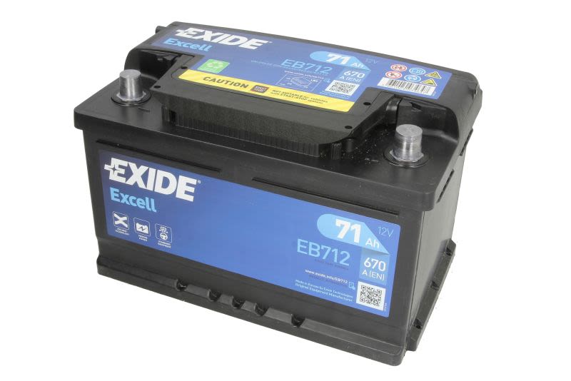 71Ah  (L-) do Alfy, EB712, EXIDE w ofercie sklepu e-autoparts.pl 