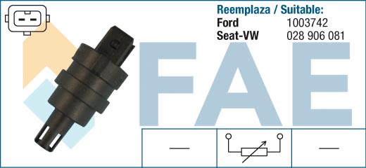 Czujnik, temperatura powietrza dolotowego do VW, 33228, FAE w ofercie sklepu e-autoparts.pl 