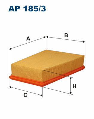 Filtr powietrza AP 185/3 FILTRON WIX