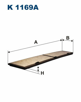 Filtr kabinowy przeciwpyłkowy K 1169A FILTRON WIX
