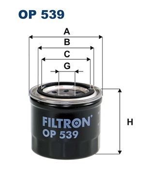 Filtr oleju OP 539 FILTRON WIX