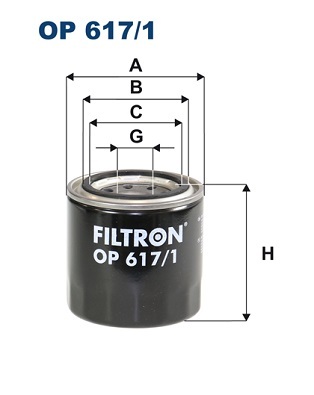 Filtr oleju OP 617/1 FILTRON WIX