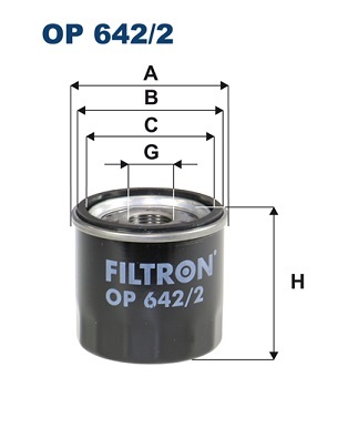 Filtr oleju OP 642/2 FILTRON WIX