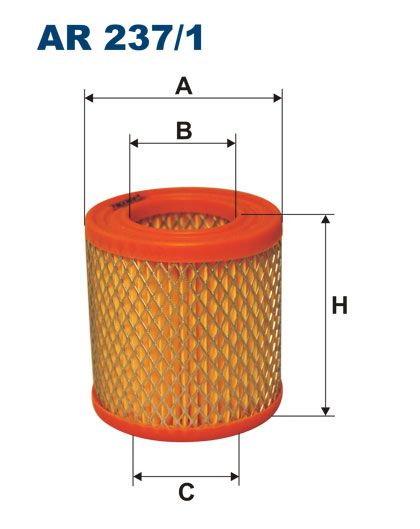 Filtr powietrza, AR 237/1, FILTRON WIX w ofercie sklepu e-autoparts.pl 