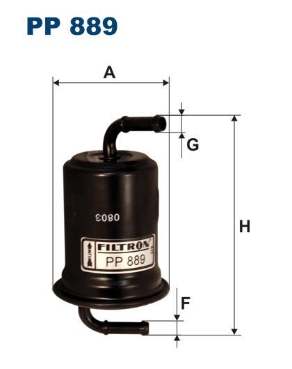 Filtr paliwa do Mazdy, PP 889, FILTRON WIX w ofercie sklepu e-autoparts.pl 