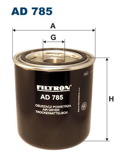 Wkład osuszacza powietrza, instalacja pneumatyczna , AD 785, FILTRON WIX w ofercie sklepu e-autoparts.pl 