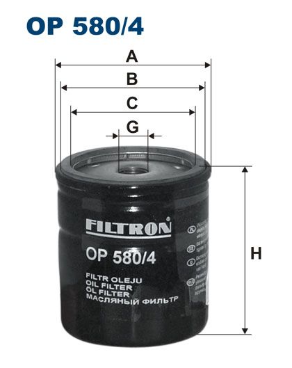 Filtr oleju do Morrisa, OP 580/4, FILTRON WIX w ofercie sklepu e-autoparts.pl 