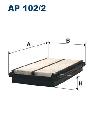 Filtr powietrza do Hondy, AP 102/2, FILTRON WIX w ofercie sklepu e-autoparts.pl 