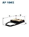 Filtr powietrza do Hondy, AP 104/2, FILTRON WIX w ofercie sklepu e-autoparts.pl 