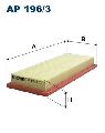 Filtr powietrzaAP 196/3, FILTRON WIX w ofercie sklepu e-autoparts.pl 