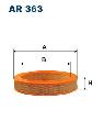 Filtr powietrza do Fiata, AR 363, FILTRON WIX w ofercie sklepu e-autoparts.pl 