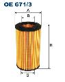 Filtr olejuOE 671/3, FILTRON WIX w ofercie sklepu e-autoparts.pl 