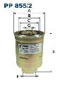 Filtr paliwa do Toyoty, PP 855/2, FILTRON WIX w ofercie sklepu e-autoparts.pl 