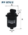 Filtr paliwa do Hyundia, PP 876/2, FILTRON WIX w ofercie sklepu e-autoparts.pl 