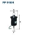 Filtr paliwa do Toyoty, PP 918/4, FILTRON WIX w ofercie sklepu e-autoparts.pl 