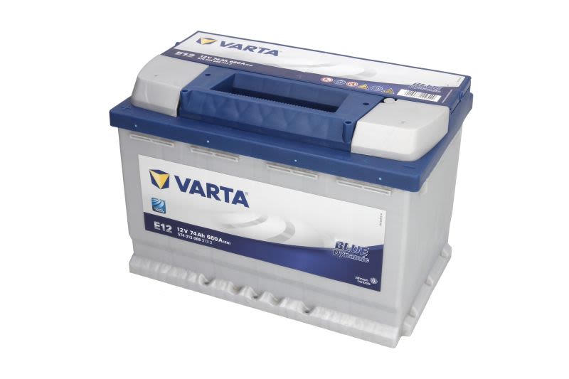 Akumulator, BLUE dynamic 74Ah 680A (L+) do Fiata, 5740130683132, VARTA w ofercie sklepu e-autoparts.pl 