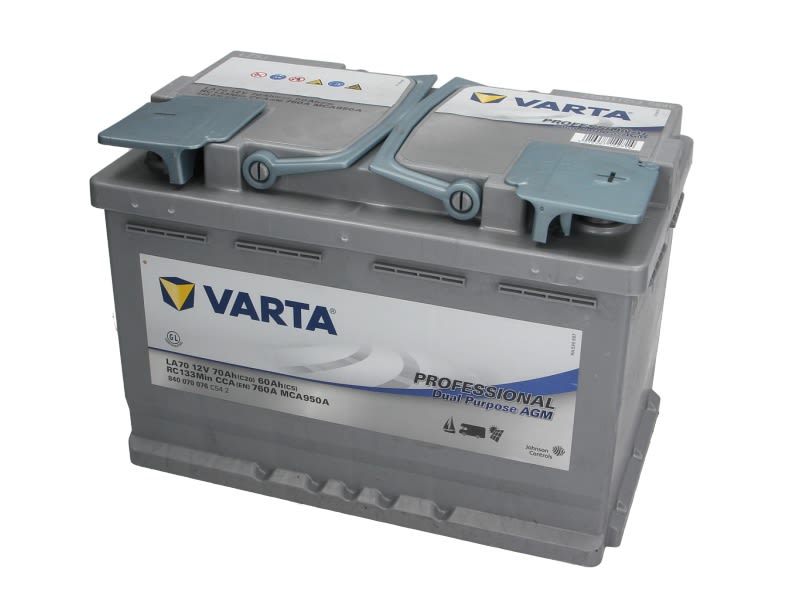 Akumulator, Professional Dual Purpose AGM 70Ah 760A (L-), 840070076C542, VARTA w ofercie sklepu e-autoparts.pl 