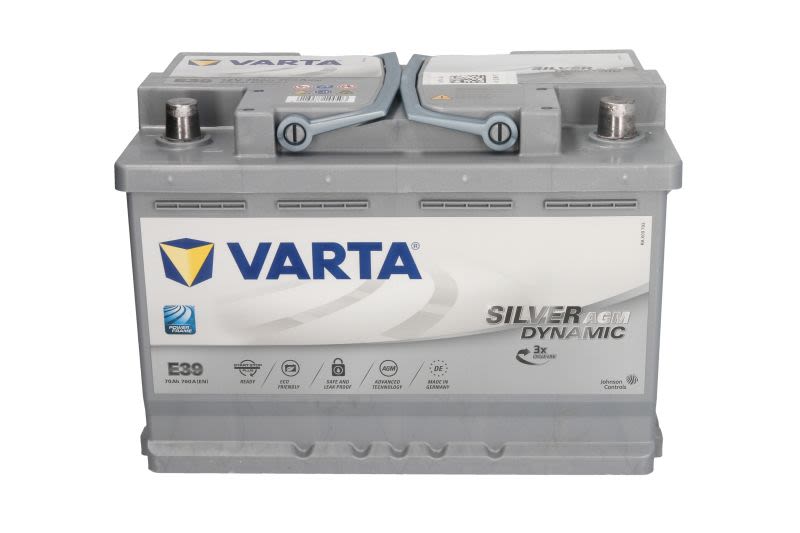 Akumulator, SILVER dynamic AGM 70Ah 760A (L-) do BMW, 570901076D852, VARTA w ofercie sklepu e-autoparts.pl 
