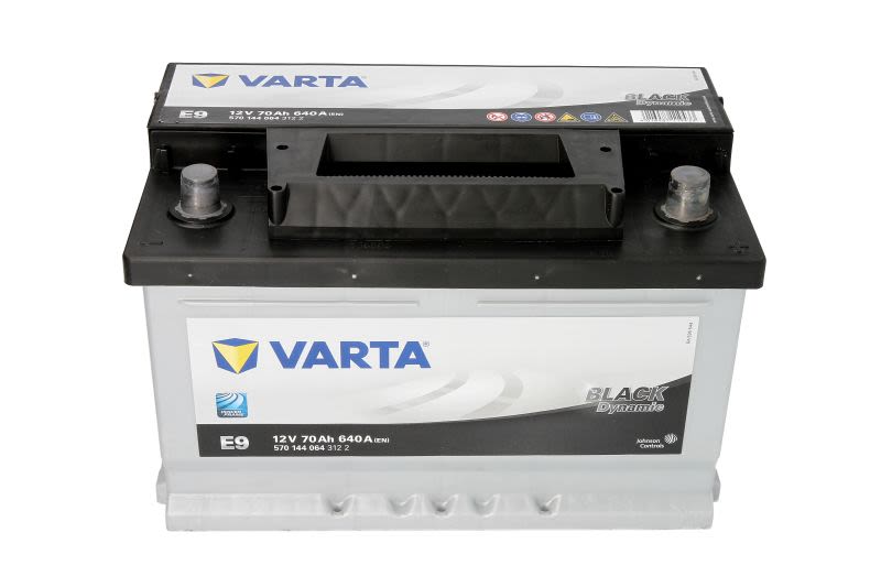 Akumulator, BLACK dynamic 70Ah 640A (L-) do Opla, 5701440643122, VARTA w ofercie sklepu e-autoparts.pl 