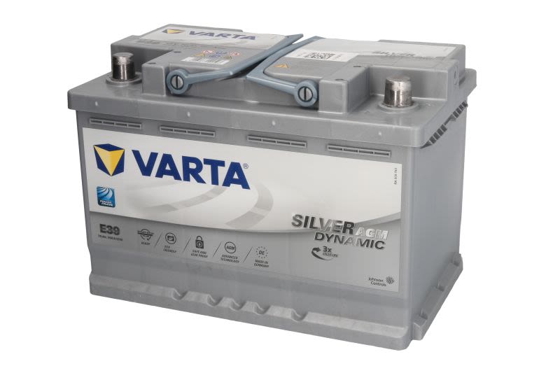 Akumulator, SILVER dynamic AGM 70Ah 760A (L-) do BMW, 570901076D852, VARTA w ofercie sklepu e-autoparts.pl 
