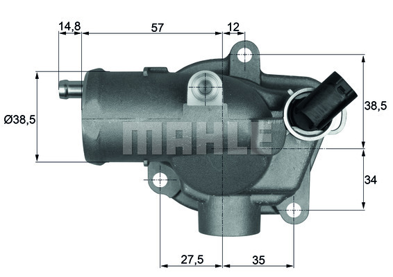 Termostat układu chłodzenia TI 28 92 MAHLE