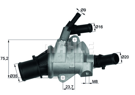 Termostat układu chłodzenia TI 148 88 MAHLE