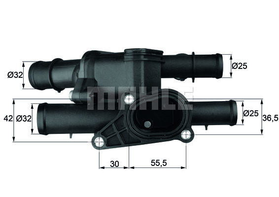 Termostat układu chłodzenia TM 2 105 MAHLE