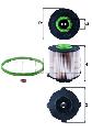 Filtr paliwa do Saaba, KX 265D, MAHLE w ofercie sklepu e-autoparts.pl 